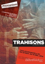 "Trahisons" de Harold Pinter au Proscenium (Paris 11 ème)