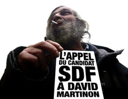  L'appel de Jean Marc Restoux, SDF candidat à la Mairie du 6ème arrondissement de Paris à David Martinon