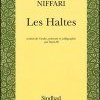 Les Haltes – Rentrée littéraire 2007