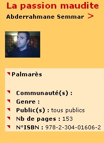 La passion maudite ou les vicissitudes de l'Amour 