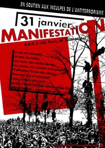 Une manif contre l'anti-terrorisme