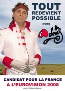 Candidature d'Adonis à l'Eurovision 2008, le 20 Octobre à la Reine Blanche