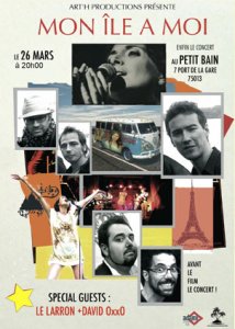 Delphine Serina et « Mon île A Moi » le 26 mars et le 28 mai au Petit Bain