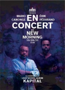 Mario Canonge - Erik Pédurand le 10 sept au New Morning