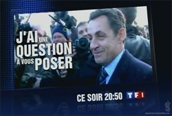 TF1 : J'ai une question à vous poser : Ta mère dans l'panel à Sarko !