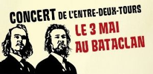 "La Chanson du Dimanche" en concert d'incitation au vote entre les deux tours de la Présidentielle