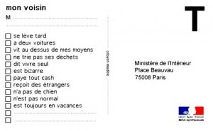 Création d'un ministère du Civisme et de la Délation