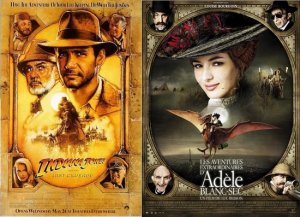 L'Affiche d'Adèle Blanc-Sec copie t'elle celle d'Indiana Jones ?