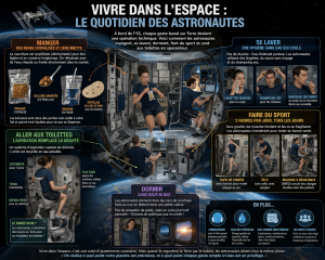 Vivre dans l'espace : comment mangent, se lavent, dorment et survivent vraiment les astronautes au quotidien