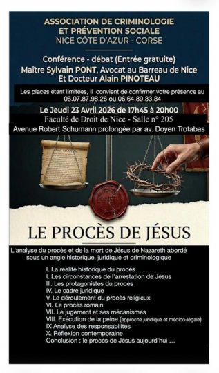 Le Procès de Jésus par Maître Sylvain Pont et le Docteur Alain Pinoteau
