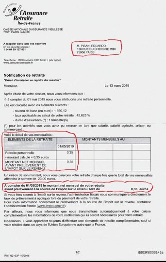 Coup de gueule : le chanteur Edouardo va toucher... 35 centimes d'euros de retraite et balance sur ses anciens producteurs..