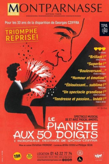  LE PIANISTE AUX 50 DOIGTS au Théatre Montparnasse