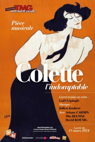 COLETTE L'INDOMPTABLE au Théâtre Montmartre Galabru 