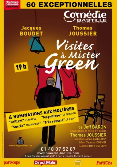 Visites à Mister Green, Comédie Bastille, Thomas Joussier