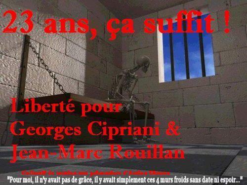 Beaucoup d'absents sur la pétition de soutien à Georges Cipriani et à Jean-Marc Rouillan