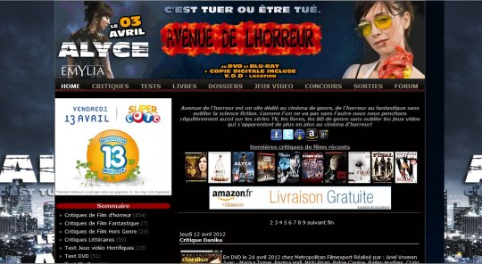 Avenue de l'horreur, quand sur la toile tu te fais peur !