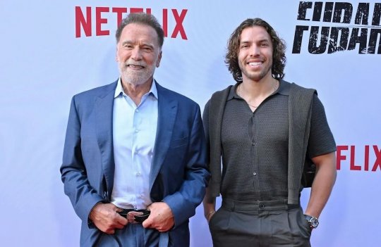 Arnold Schwarzenegger et Joseph Baena, culturistes de père en fils