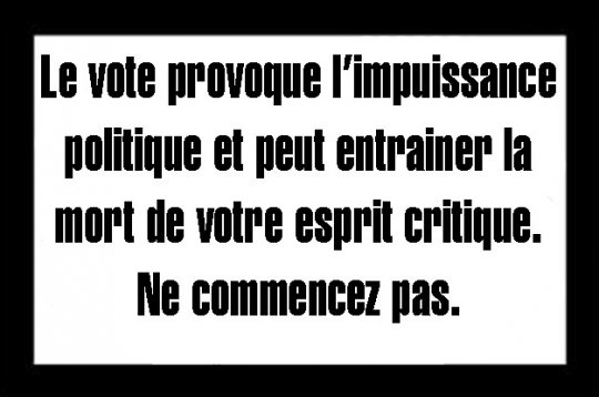 POURQUOI JE N'IRAI PLUS JAMAIS VOTER