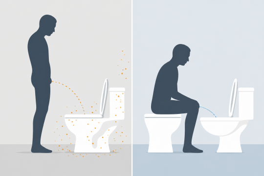 Pourquoi les hommes devraient eux aussi faire pipi assis : hygiène, santé et révolution domestique