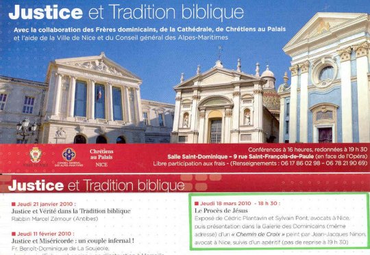 MAÎTRES PONT ET PLANTAVIN SERONT LES AVOCATS DU CHRIST